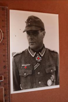 Portrait mir unbekannter Ritterkreuzträger - neuzeitlicher Abzug